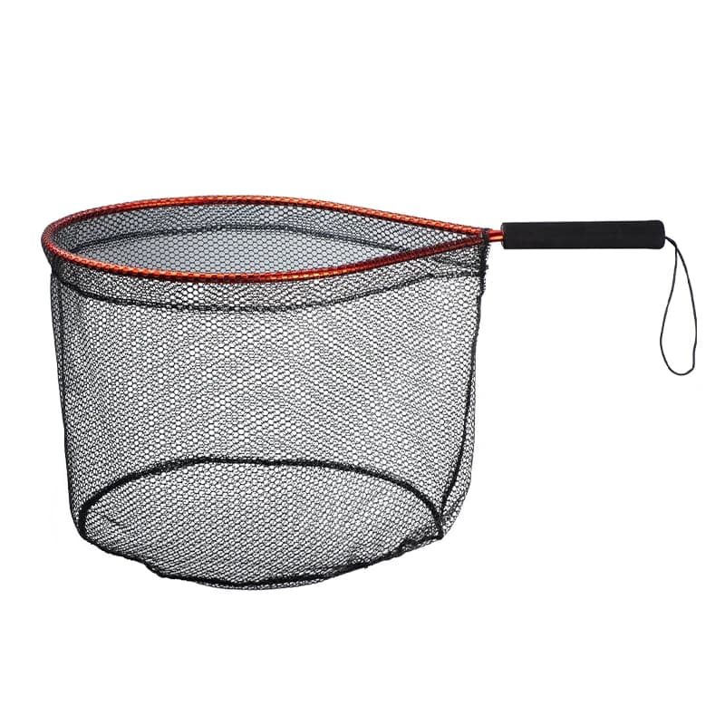 Rete da pesca per pescatori per bambini Guadino per esche Blu Rosso Manico in EVA Strumento da pesca antiscivolo Accessori per la pesca all'aperto