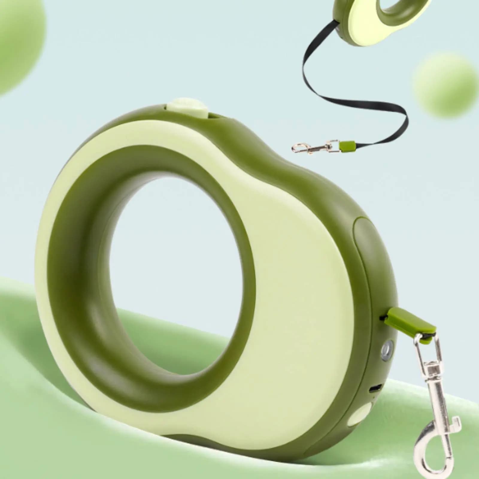 Guinzaglio Retrattile per Cani e Gatti con Design a Blocchi di Colore, Impugnatura Ergonomica, Leggero per l'Addestramento