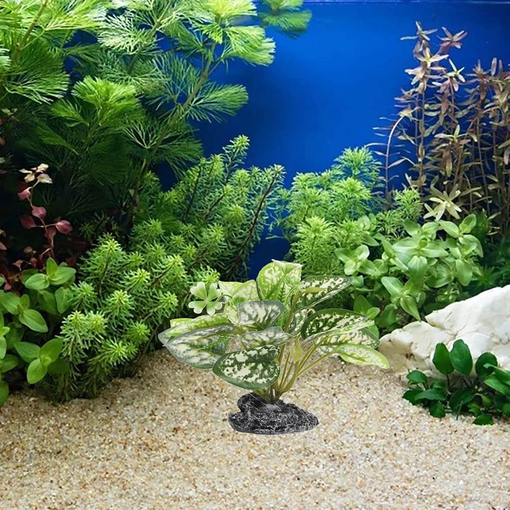 2pcs Aquarium Artificial Plants: Realistic Plastic Fish Tank Decorations Betta Fish Hammock Small Tank Goldfish Hides -