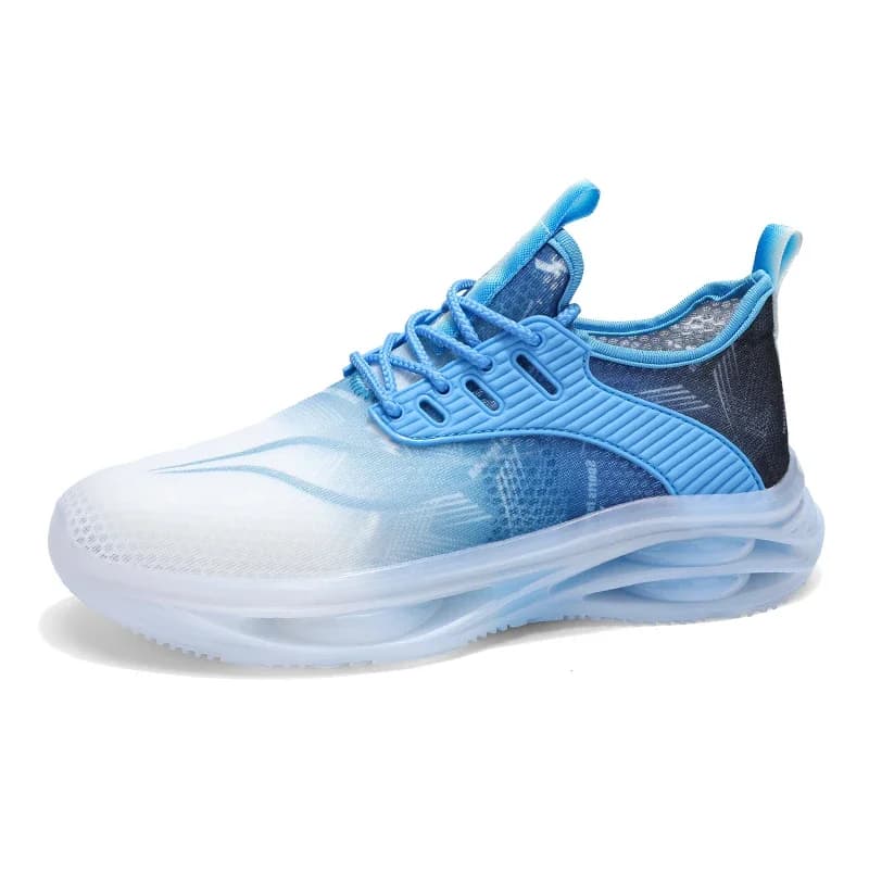 Comfortable casual men's sneakers with soft sole, running shoes and light walking, flat, summer, large, breathable.