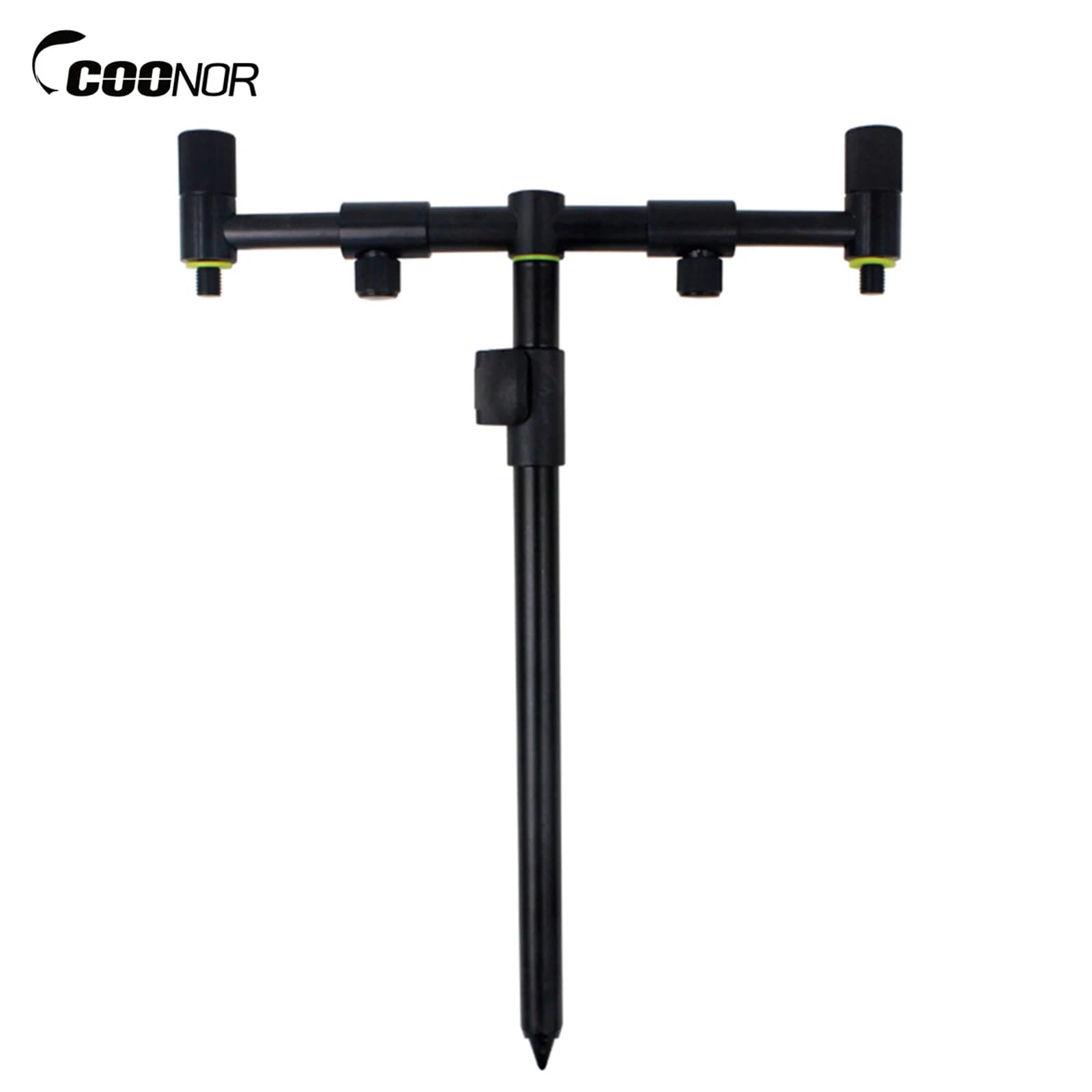 Supporto per canna da pesca Coonor bastone per banca estensibile forniture per la pesca alla carpa supporto per palo in alluminio regolabile per allarme morso