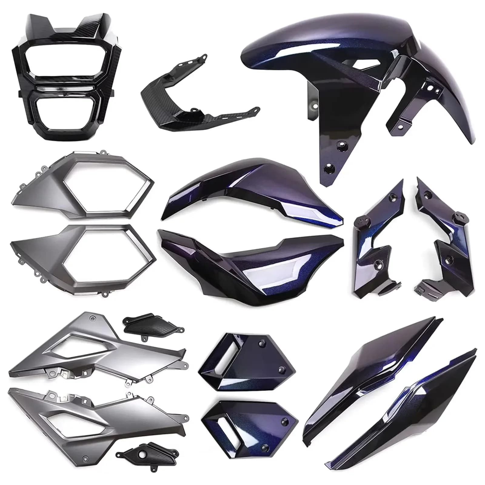 Kit carenatura moto in fibra di carbonio in materiale ABS compatibile con Honda Grom Msx 125 SF 2017-2020