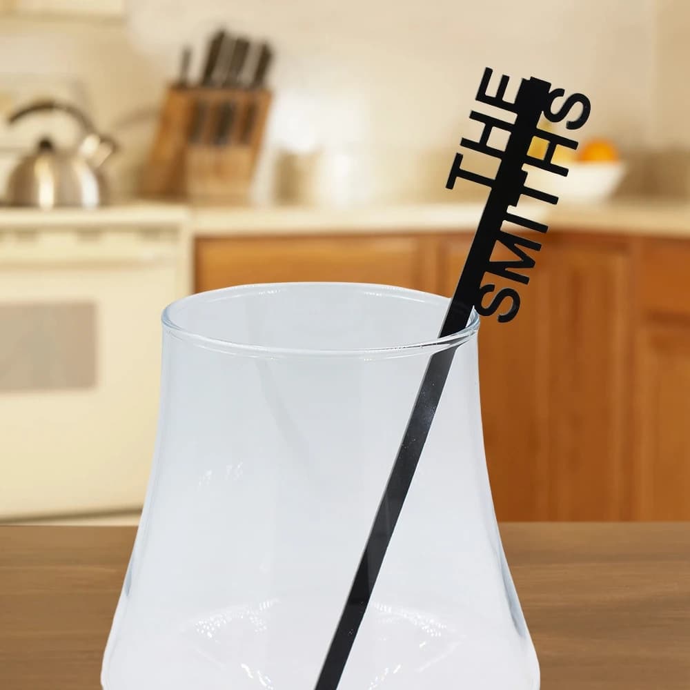 YS02 12/30/50/80 pz personalizzato nome della bevanda agitatori Swizzle Sticks Cocktail Party Bar Stir Sticks Wedding Drink Sticks