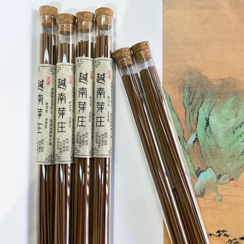 Bastoncini d'Incenso 10G Vietnam Nha Trang Agarwood per Aromaterapia Domestica, Camera da Letto, Sonno, Yoga, Meditazione, Fragranza Duratura