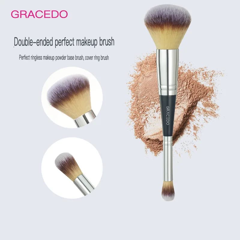 Double Head Make-up Brush, Soft Shade Brush, Base Brush, Multifunctional Corrector Brush, Two Sides in One
