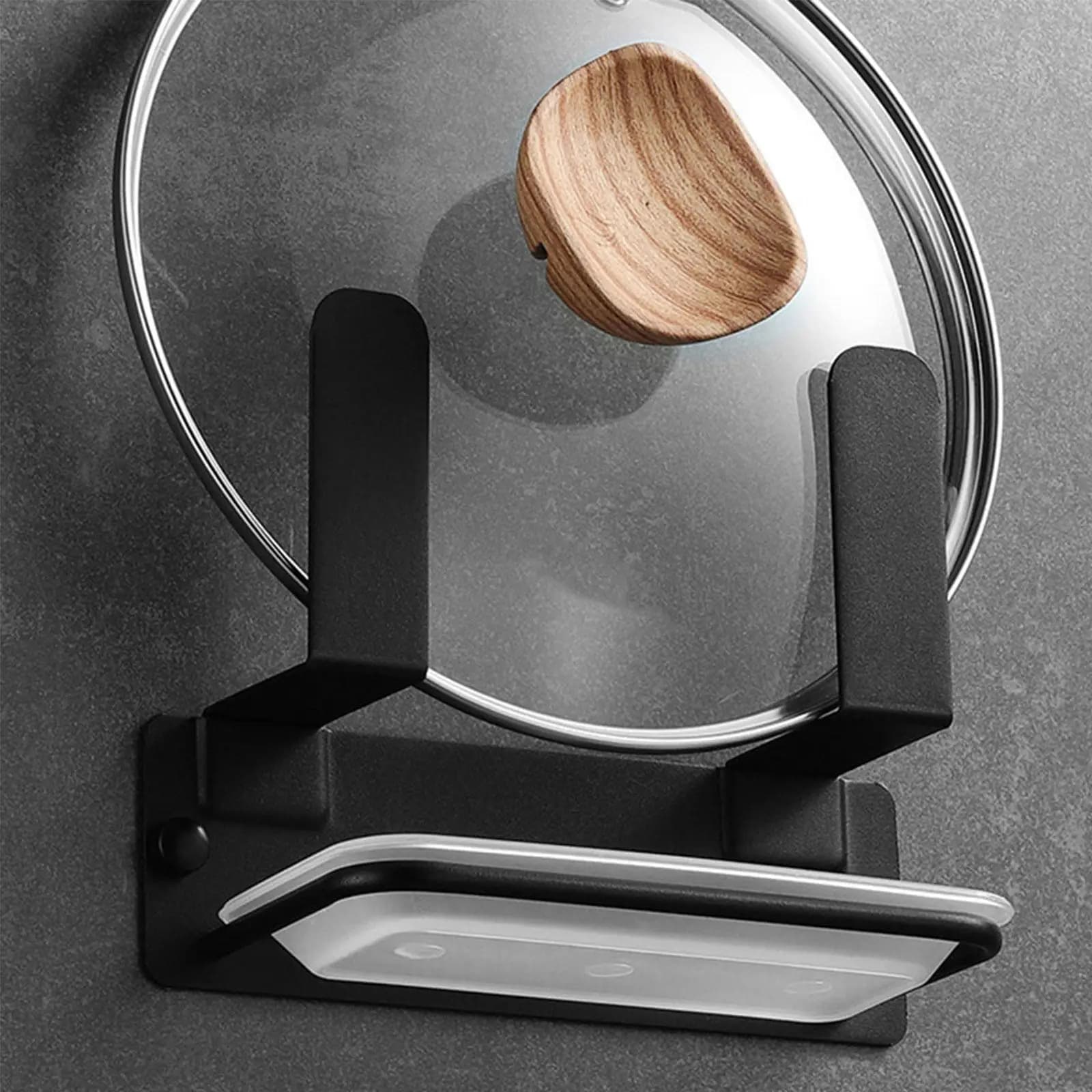 Set of 1 Stainless Steel Wall Covers Resistant, Cover and Cutlery Support, Rapid Drying, Hygienic