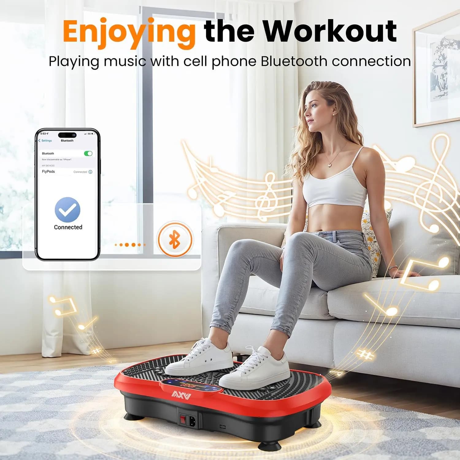 Piattaforma Vibrante per Fitness, Macchina per Esercizi in Materiale PC, Tavola Vibrante per Allenamento Completo del Corpo, Attrezzo Sportivo da Palestra
