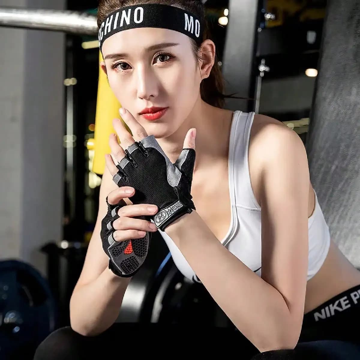 Gym Gloves for Fitness, No fingers, for Women, Bodybuilding, Exercise, Sports, Cycling, Anti-slip and Breathable