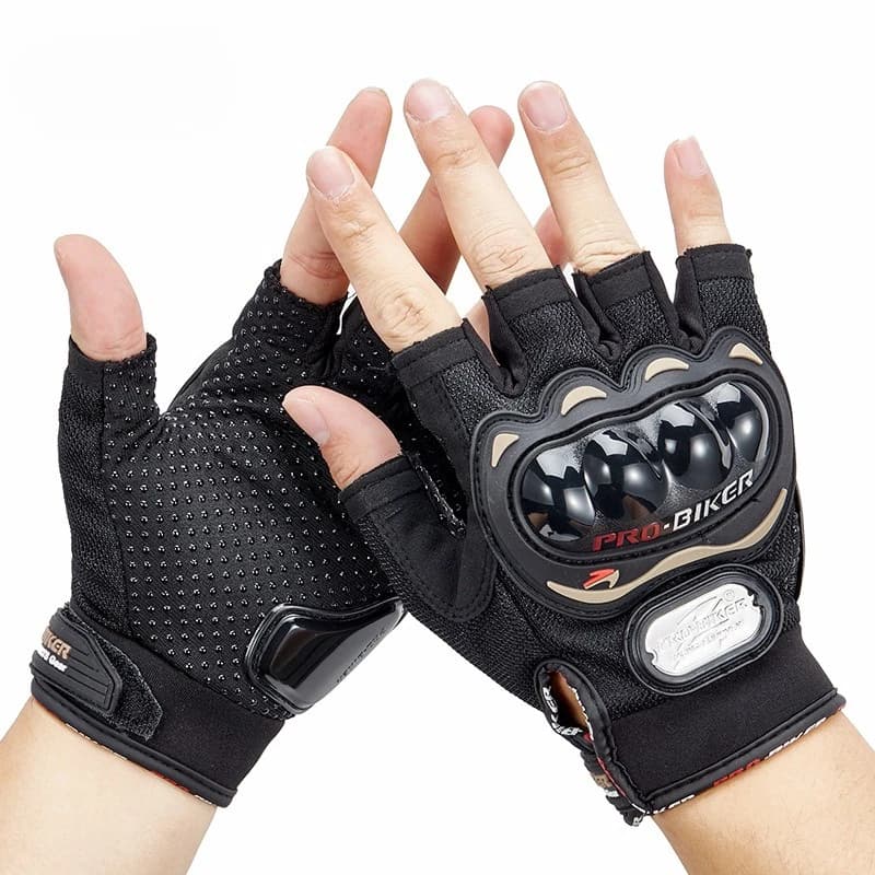 Guanti da Moto Estivi a Dita Intere o Mezze Dita per Uomo e Donna, Guanti da Corsa per E-Bike e Fuoristrada, Resistenti e Confortevoli