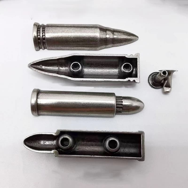 10 pezzi di borchie a proiettile in metallo rivetti punte eleganti parti di rivettatura per borsa in pelle scarpe per indumenti accessori artigianali fai da te