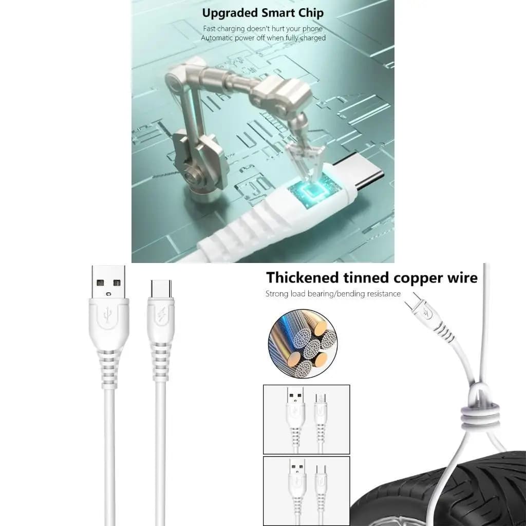 J78A 2A USB 2.0 maschio a USB 5 pin/tipo C maschio cavo ricarica cavo dati 1 m