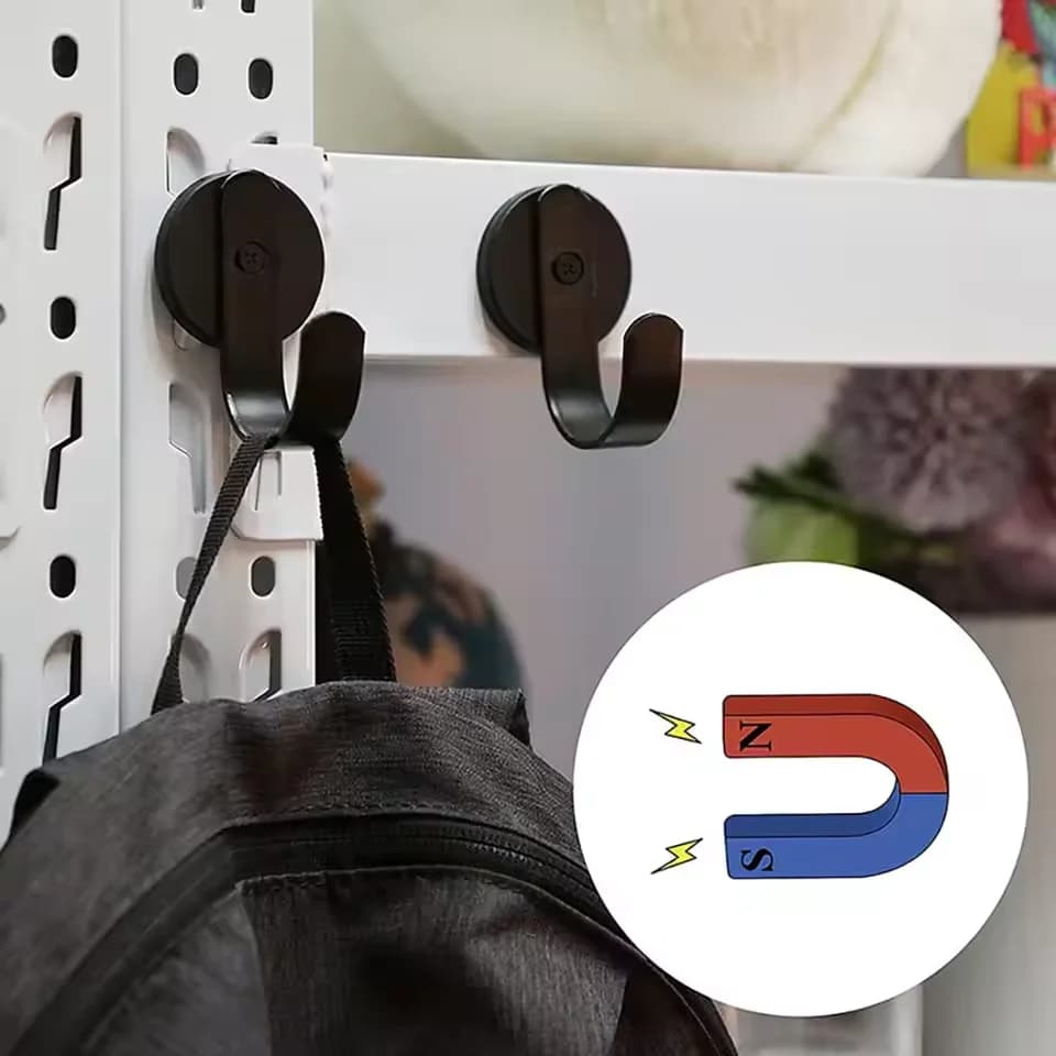 Gancio Magnetico Resistente per Asciugamani, Appendiutensili da Cucina, Ganci per Frigorifero, 1/2/4 Pezzi