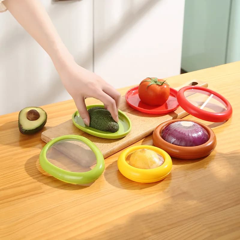 Scatola portaoggetti da cucina contenitore per frutta e verdura scatola fresca Avocado pomodoro limone cipolla gadget da cucina per frutta e verdura fresca