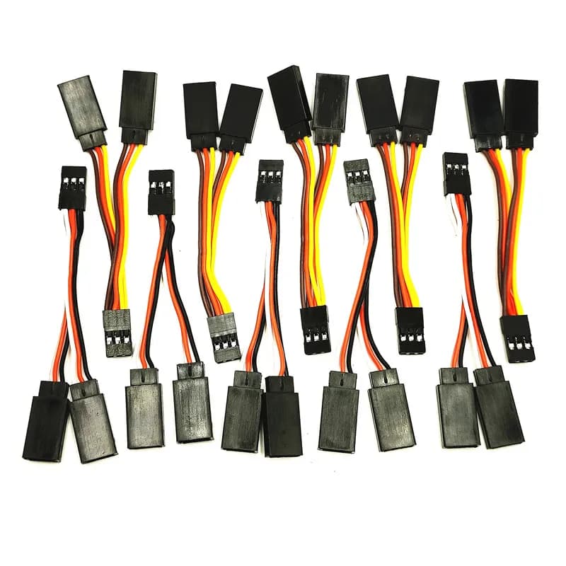 5Pcs JR/Futaba Style Servo Splitter Cable 1 maschio a 2 femmina Dupont 2.54 connettore di prolunga per RC Car Airplane Helicopter
