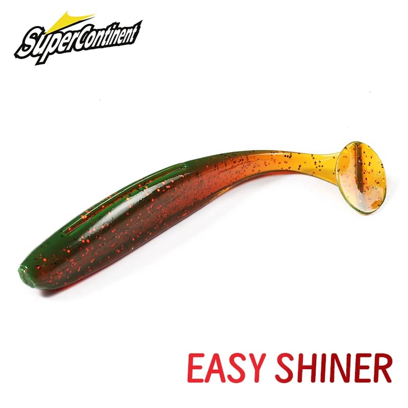 2020 NUOVI supercontinenti esche morbide esche richiamo di pesca Leurre Shad doppia colore esca in silicone coda a T