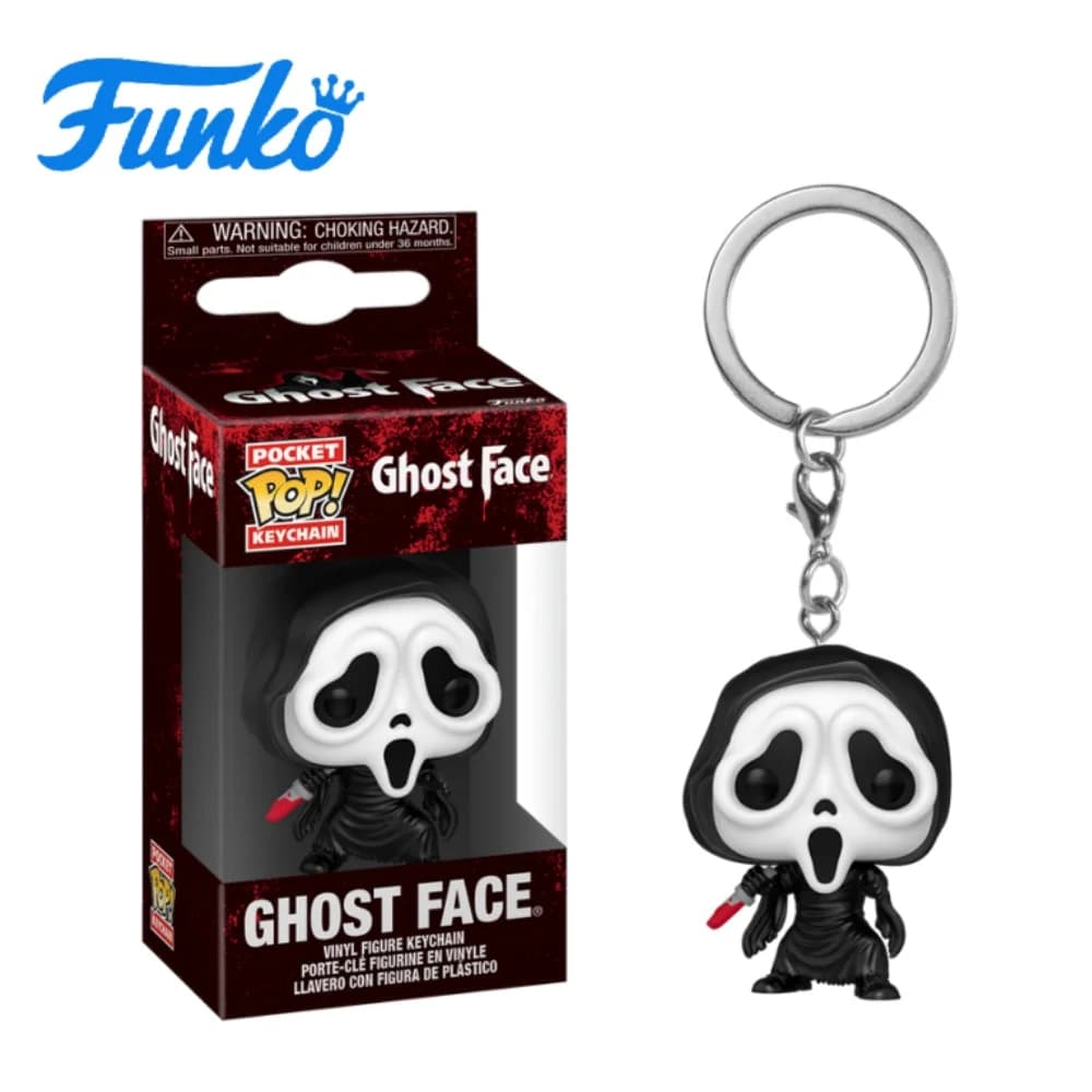 Portachiavi Funko Pop: Serie Horror 11 - Ghostface - Regalo di Capodanno - Ottimo regalo per amici e familiari per Natale, Capodanno e compleanni, Decorazione a tema pop culture, Regalo di compleanno, Oggetto da collezione a tema fumetti, Merchandise ufficialmente licenziato, Oggetto da collezione premium, Oggetto commemorativo a tema fumetti, Regalo per geek, Oggetto da collezione