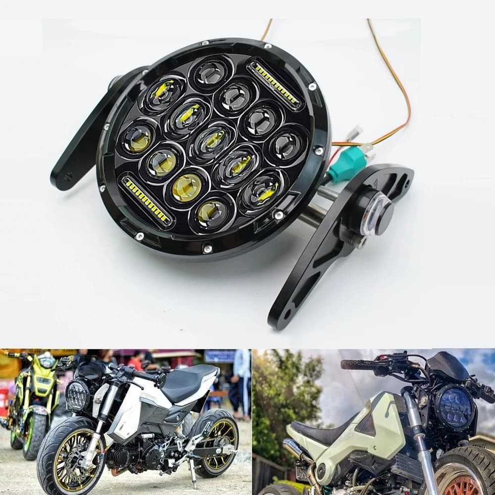 Faro LED da 60 W sulla forcella anteriore per Grom 125 MSX125 2013-2016 Ducati Venom X12RS 125 (Spot 60 W)