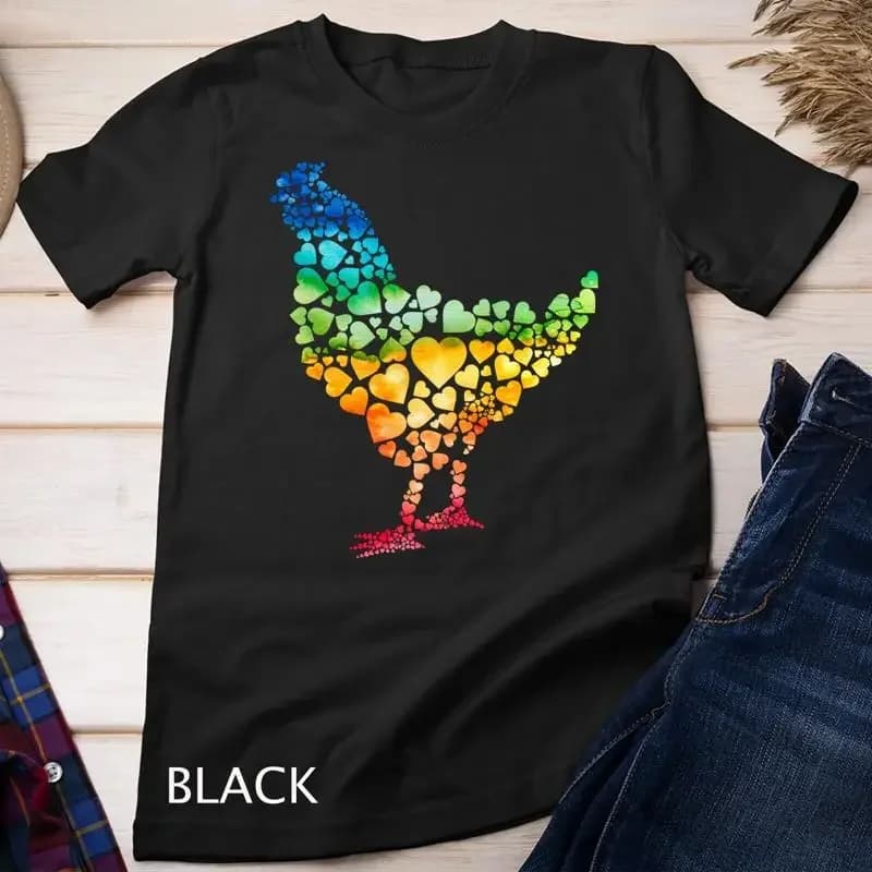 Chicken Farming Hen Of Hearts Chicken Farmer Unisex T shirt