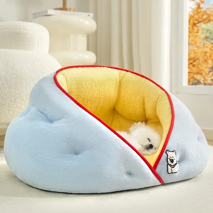 New Dog Nest Four Seasons Universal Semi Enclosed Safety Sleeping Mat Cooling Mat Autumn/Winter Warm Dog Mat Sofa