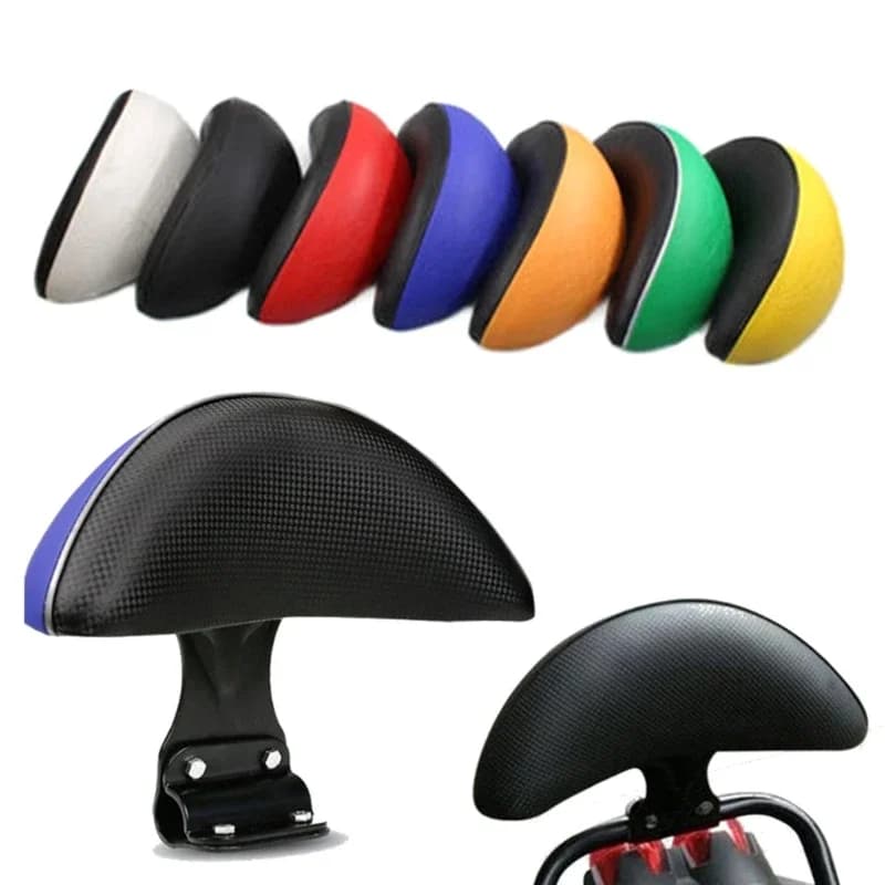 Cuscino per sedute motociclisti in ferro spugna in pelle con cuscinetto supporto ergonomico regolabile per scooter per