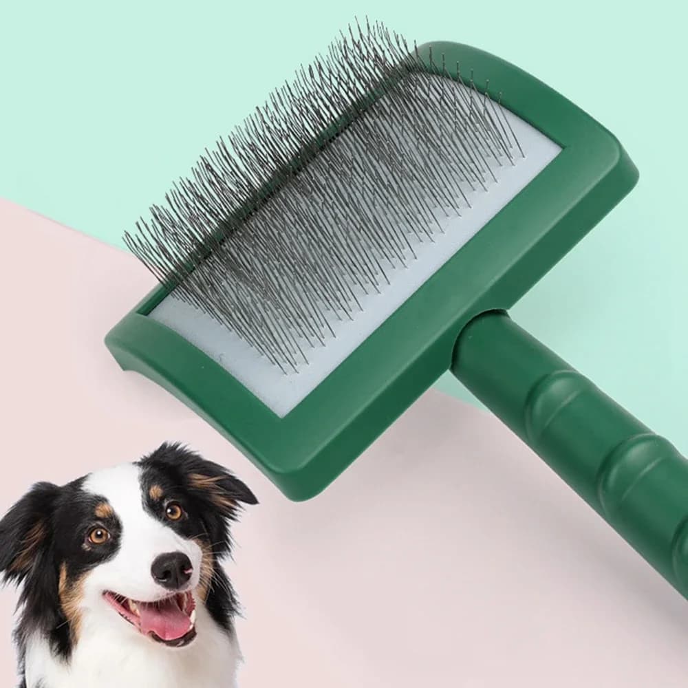 Nuova spazzola per capelli extra lunga per cani di taglia grande Spazzola metallica per toelettatura per peli opachi per animali domestici Spazzola per massaggio Spazzola per animali domestici