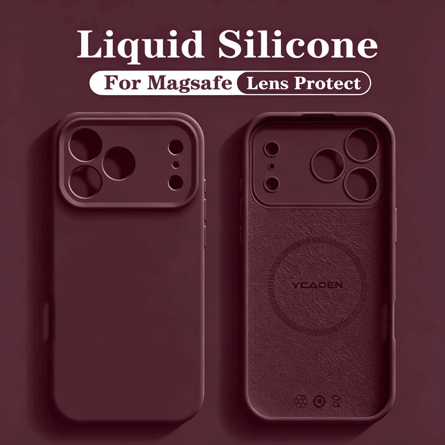 For iPhone 18 Pro Liquid Silicone Phone Case For iPhone 18 17 16 15 14 13 12 Pro Max Wireless Charging Skin Smooth Magsafe Cover