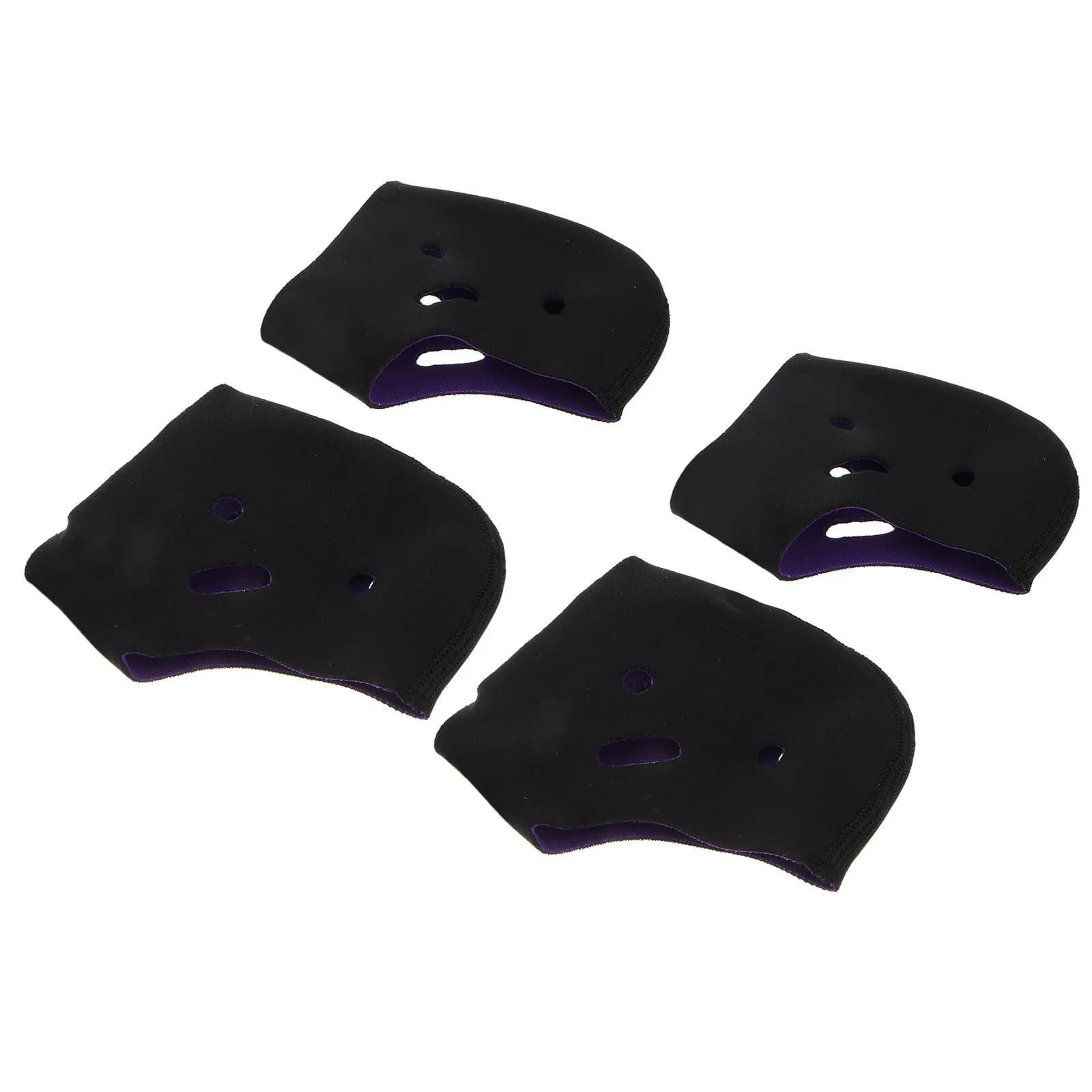 Set di 4 Supporti per Caviglia, Fascia Plantare, Protezione per Tallone, Supporto per Arco Plantare, Sollievo dal Dolore, Compressione per Terapia della Fascite Plantare, Nero