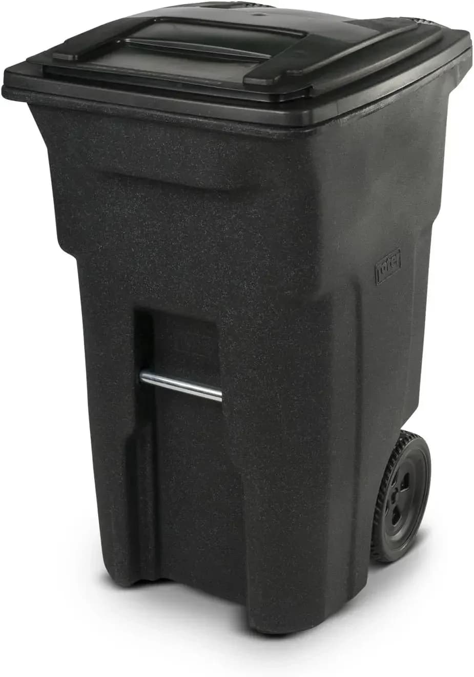 25564-R1209 Contenitore per Rifiuti Residenziale a Due Ruote, Resistente, Blackstone, 64 Galloni