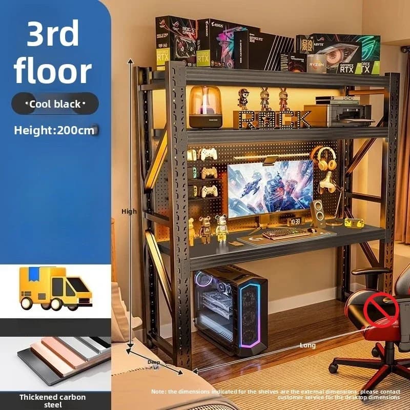 # Computer Desk Gaming Desk Modular Multi Layer Storage Shelf Home Office Storage Rack Gaming Computer Gaming Desk Laptop Stand