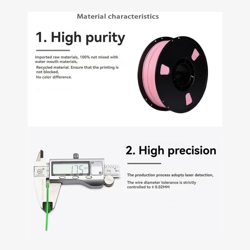 PLA Filament for 3D Printer 1.75mm 1KG Coil 3D Printing Material for 3D Printers and Pens with Vacuum Packing A-A32R