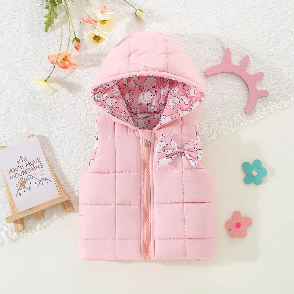 Abbigliamento invernale per bambini per neonati e bambini piccoli gilet con fodera in elefante gilet caldo giacca a tracolla e giacca di cotone