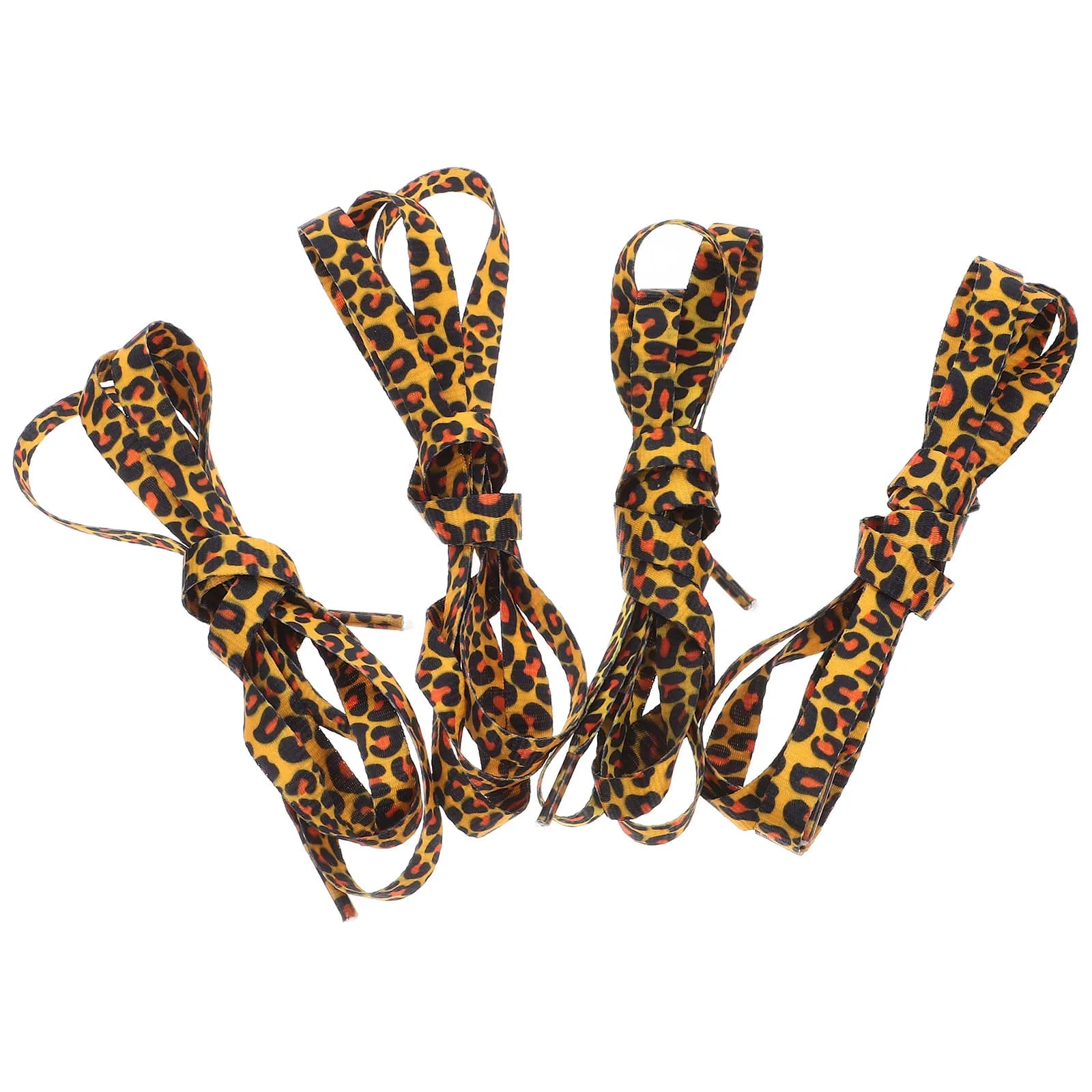 2 Pair Brown Shoe Lace Sneaker Leopard Laces Accessory Sneakers Shoelaces Ribbon