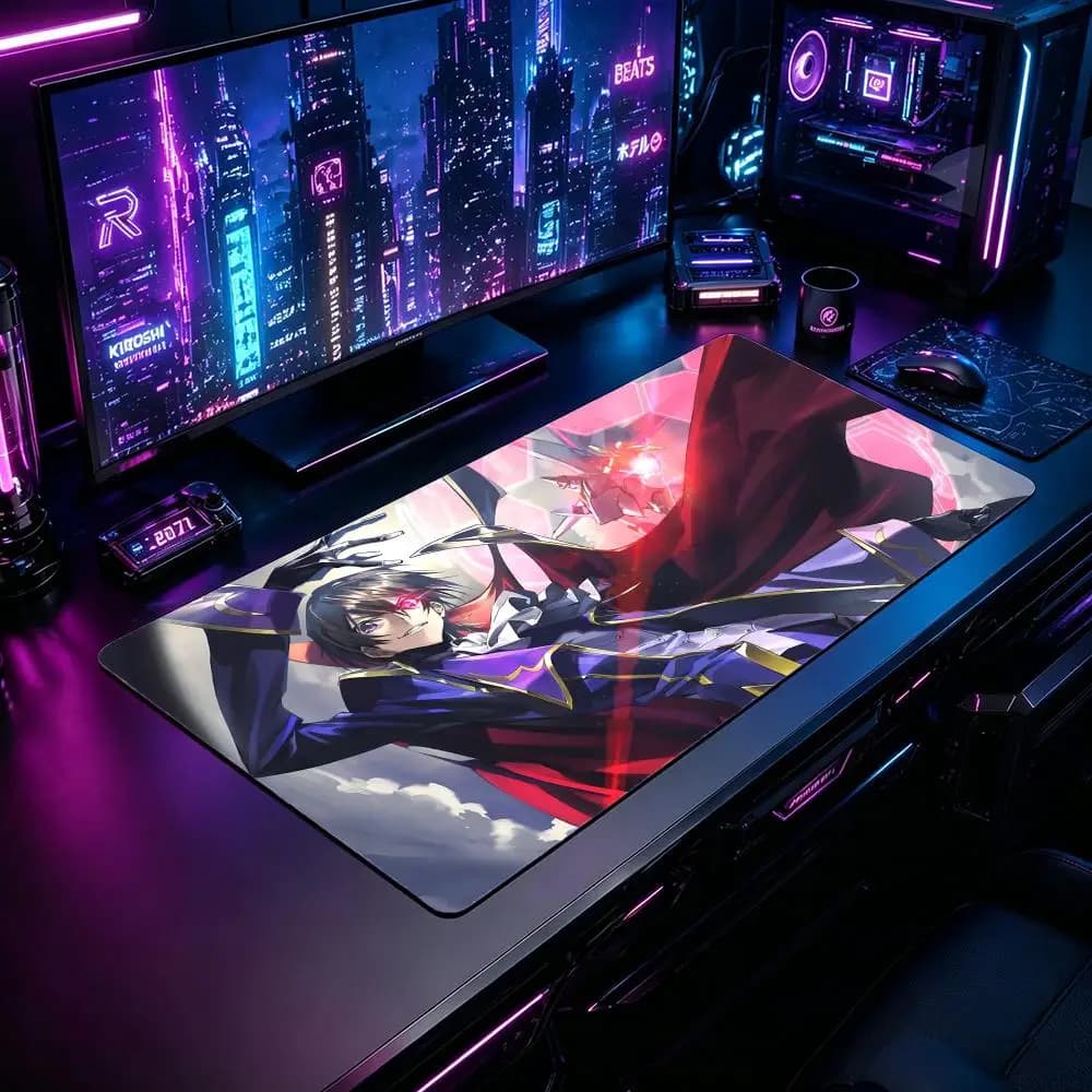 Tappetino per Mouse da Gaming CCode Geass XXL Grande Tappetino da Scrivania Antiscivolo in Gomma Esteso per PC e Laptop