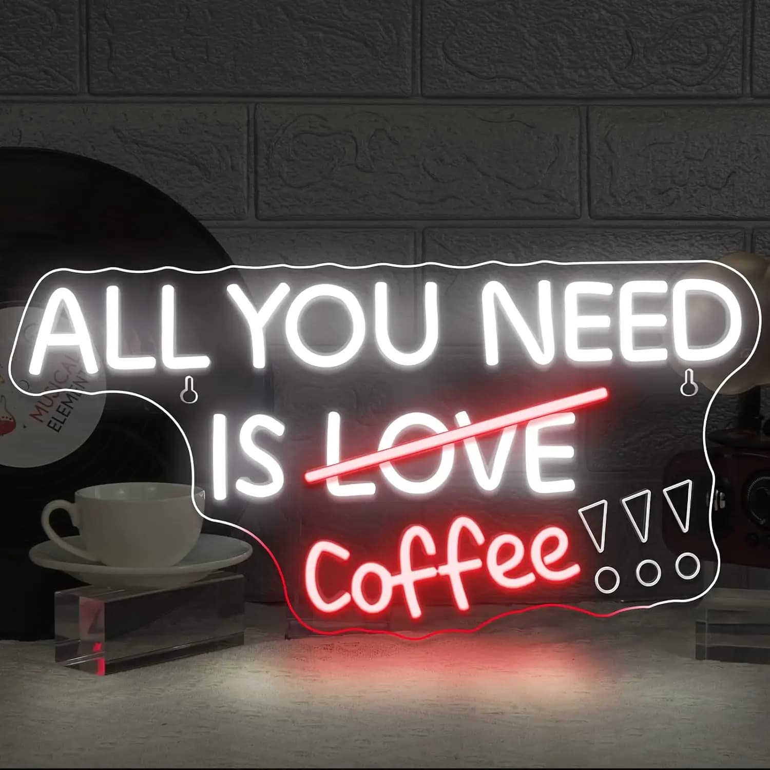 All You Need Is Coffee Neon Sign LED Neon Light USB Dimmable for For Cafe Shop Beer Bar Club Restaurant Wall Decor Opening Gift