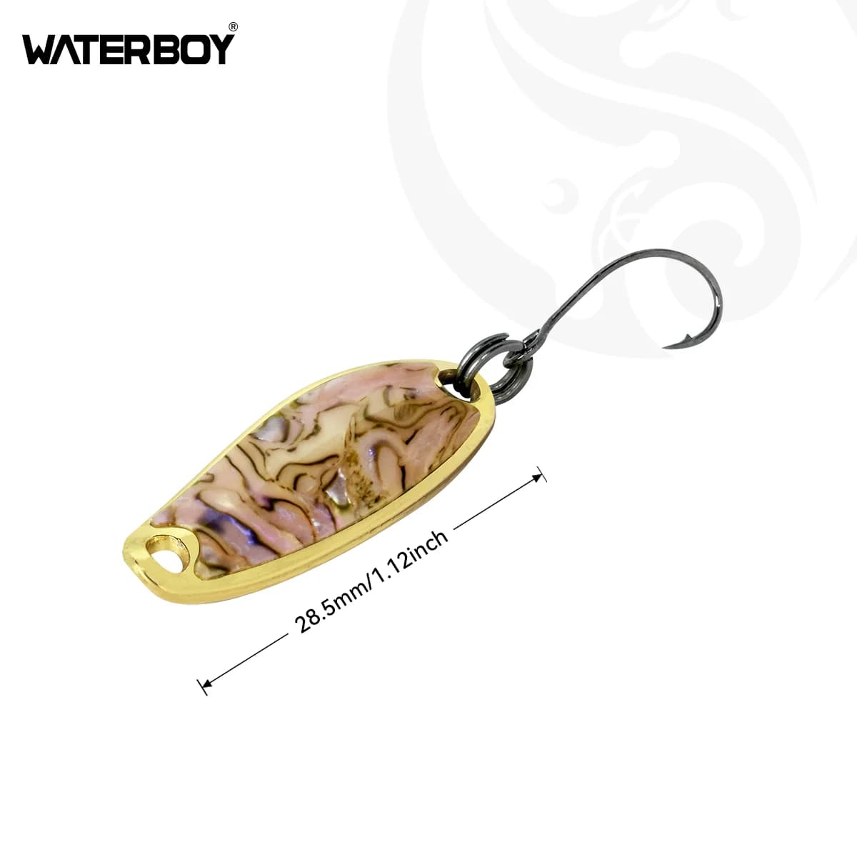 WATERBOY 1 pcs 2.2g 2.8g 3.5g 5.0g 7g copper spoon new design metal bait fishing bait factory