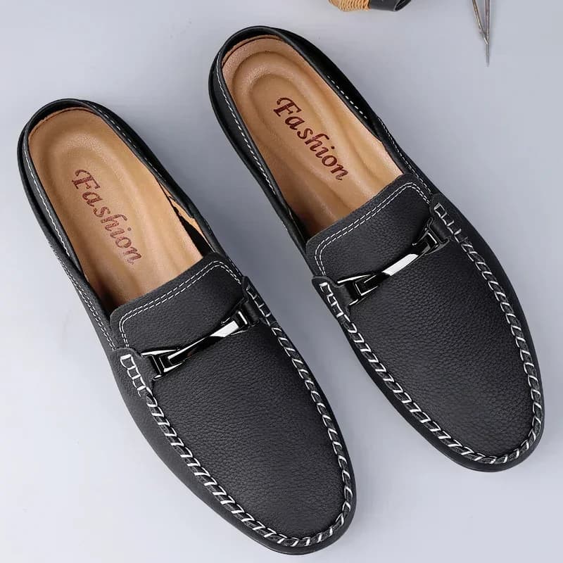 Scarpe da uomo in vera pelle fatte a mano Uomo Mocassini maschili Mocassini moda Appartamenti morbidi Scarpe da barca per passeggiate per il tempo libero per uomo Ciabatte
