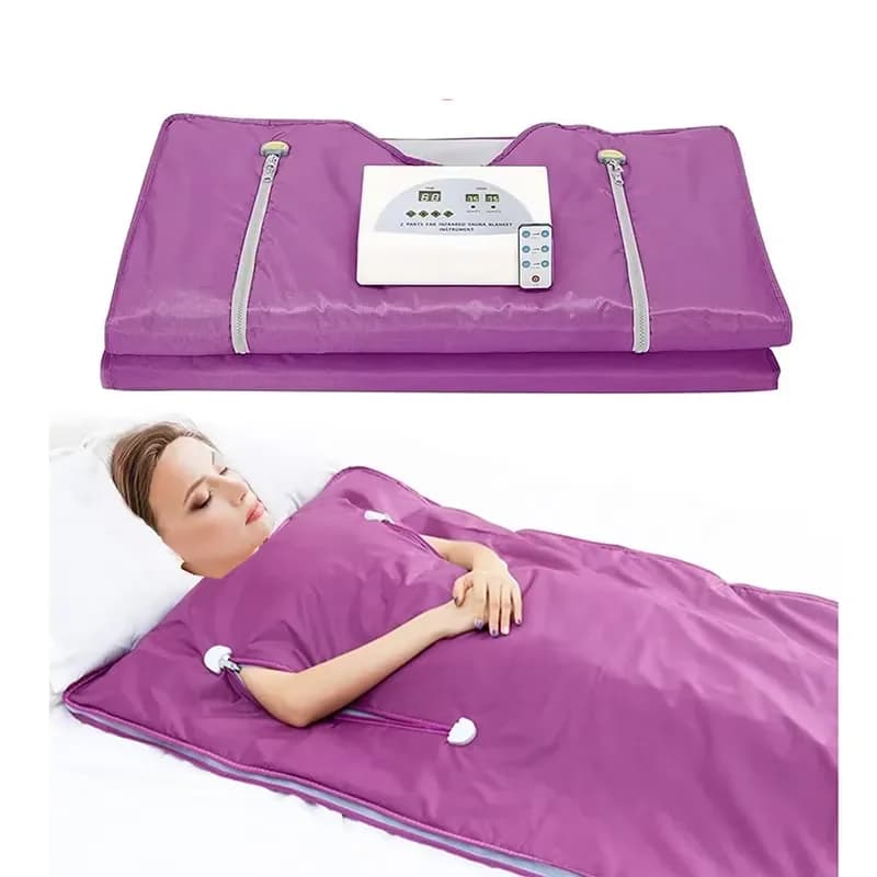 Sauna Blanket for Weight Loss Detox Heat Therapy Home Spa for All Body Types