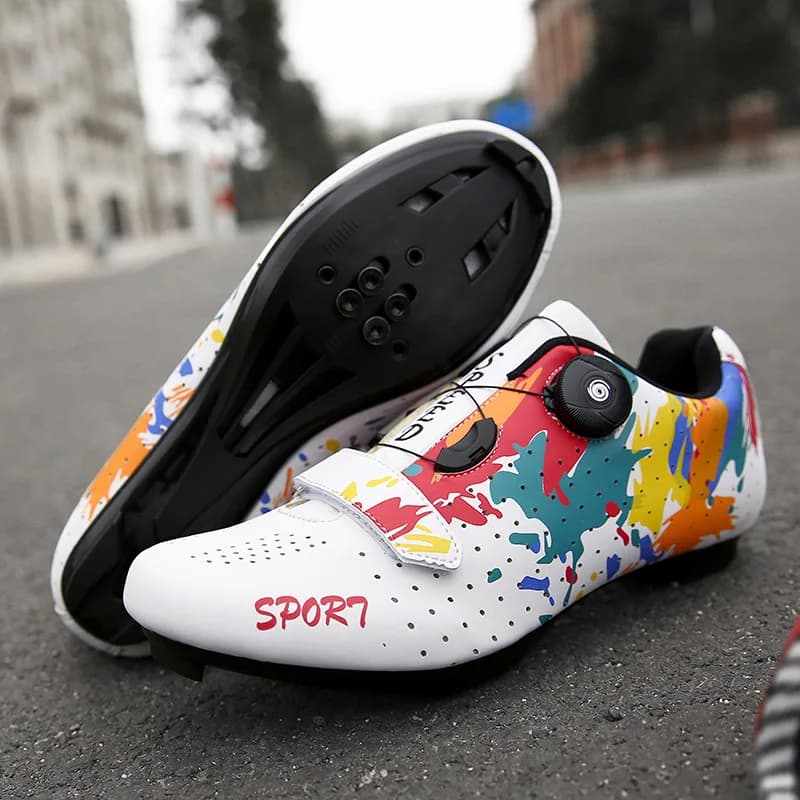Sneaker da ciclismo MTB uomo Sport stivali da bici da strada Flat Racing Speed Sneakers Trail Mountain Bike calzature Spd pedale scarpe da ciclismo