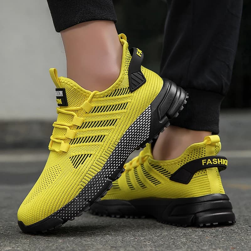 Scarpe Casual da Uomo Traspiranti con Tomaia in Rete Intrecciata Comode per Camminare all'Aperto, Ciclismo ed Esercizio Fisico Tenis Para Hombre