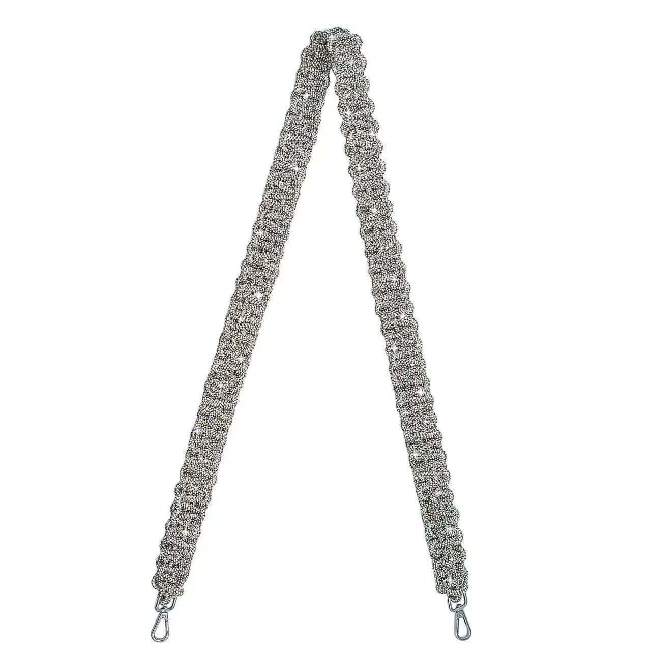 Glitter Diamond Fashion Bag Strap PVC Rhinestones Rope Woven Handmade Shoulder Strap Bling Shiny Belt Bag Parts&Accessories
