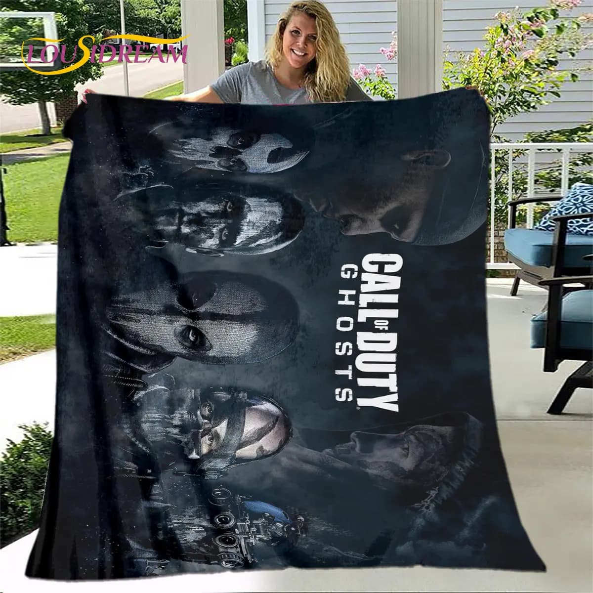 Gioco COD, Call of Duty Gamer morbida coperta di peluche, coperta di flanella coperta da tiro per soggiorno camera da letto divano letto copertura da Picnic bambini