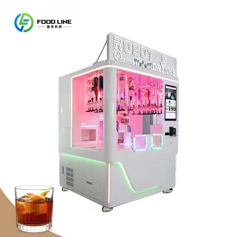 Customized Cocktail Robot Bartender Vending Machine Coffee and Cocktail Maker Kiosk