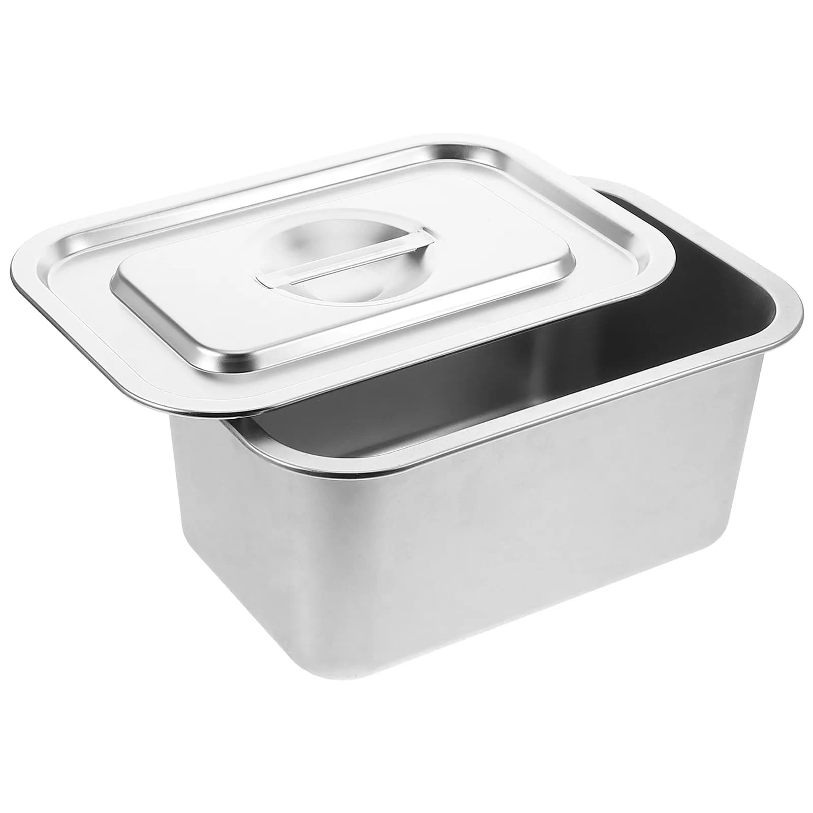 Contenitore per Compostaggio in Acciaio Inox da Cucina, Bidone per Rifiuti Alimentari con Coperchio per Interni