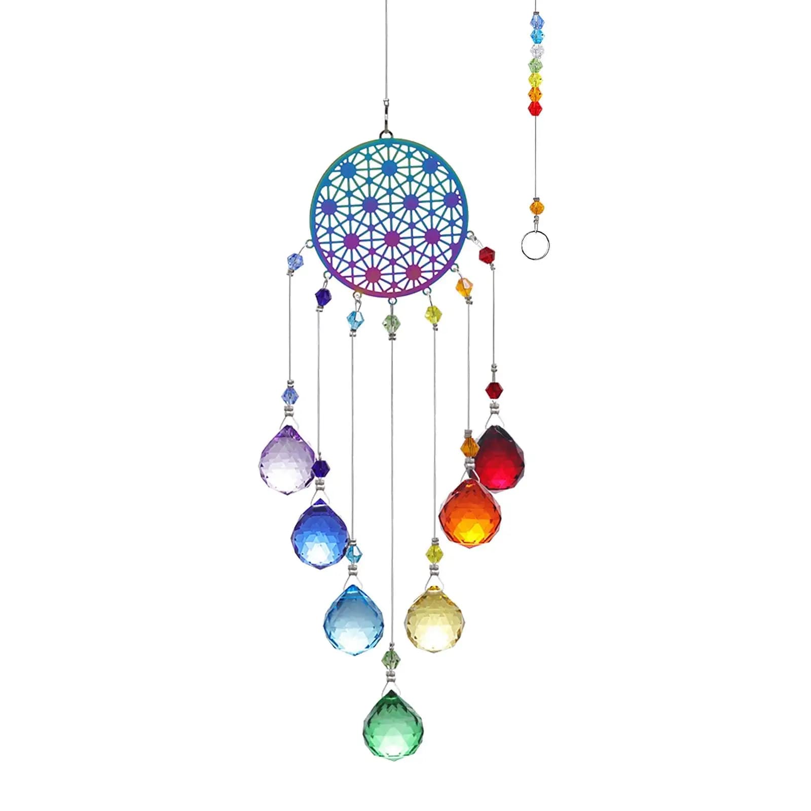 Hanging Crystal Wind Chime Wind Bell , Crystal Balls, for Wall Patio Decor