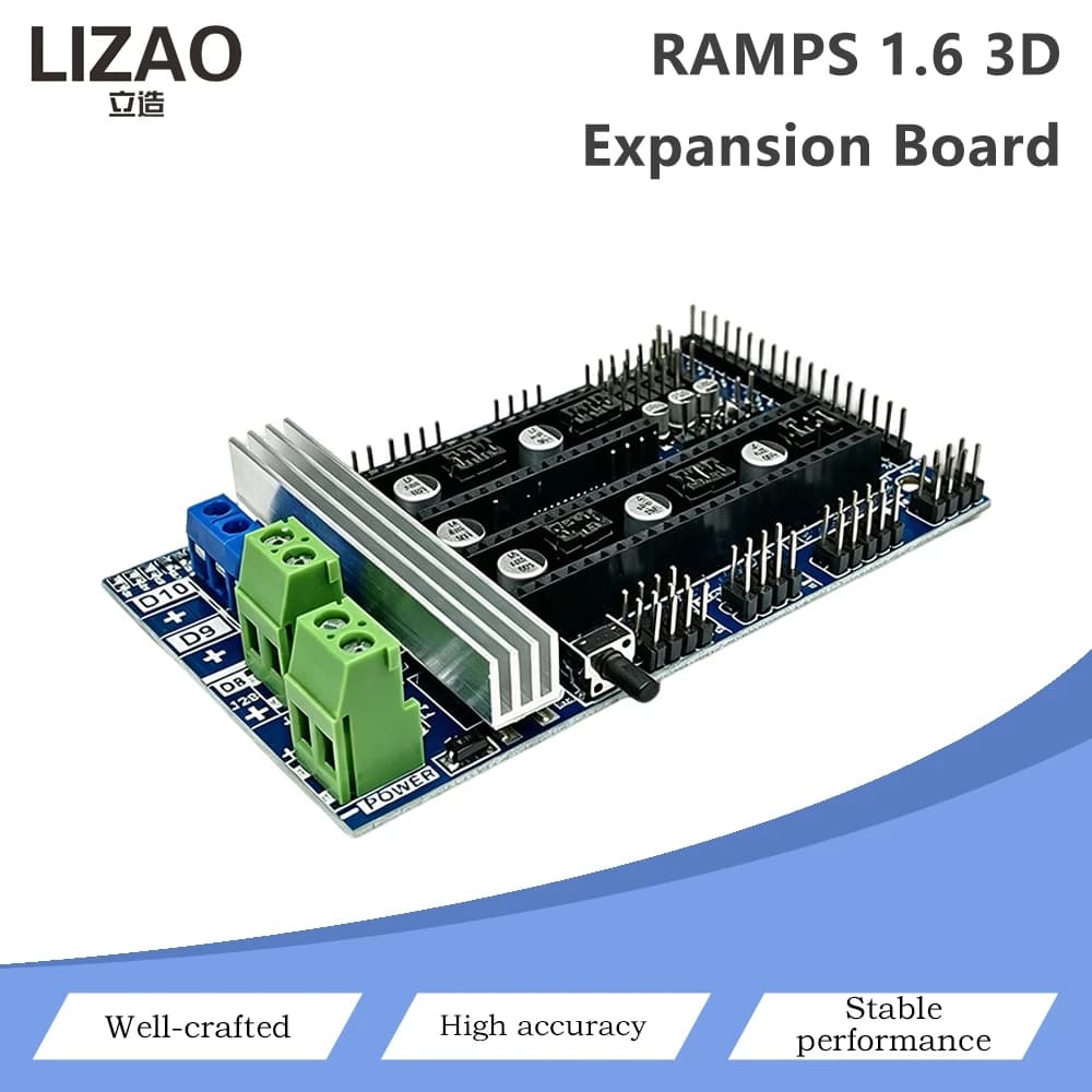 RAMPS 1.6 3D Printer Control Expansion Board Reprap Printer Shield For Arduino Mega 2560