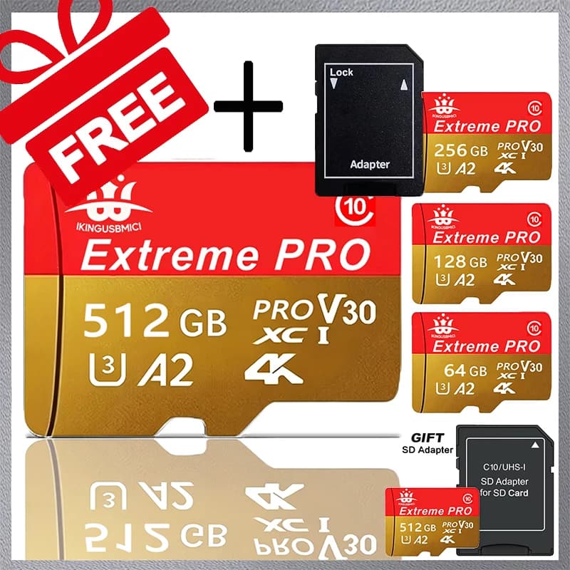 Micro SD Card Extreme Micro SDXC Memory Card UHS-I A2 U3 4K Video High Speed for Camera GoPro DJI Nintendo Switch