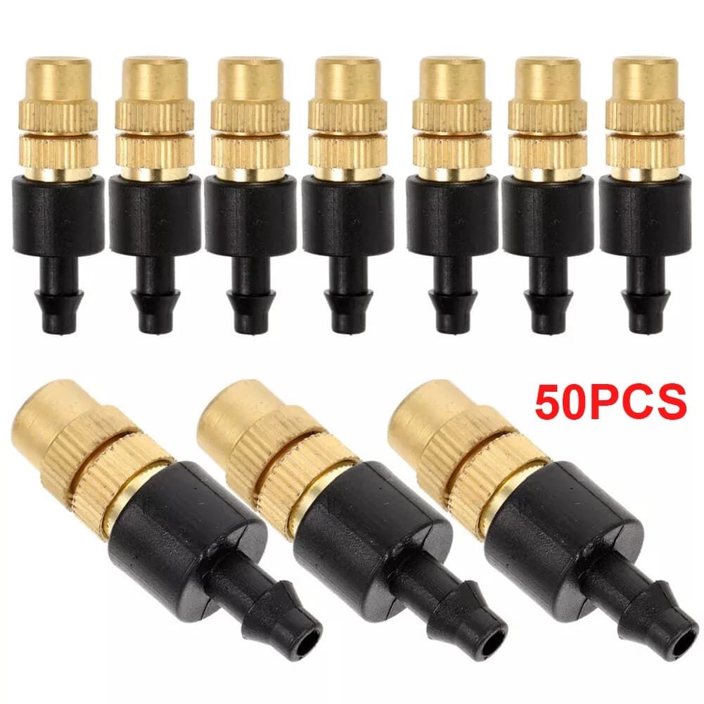 10/50 pz Ottone Ugello di Spruzzo Tubo Da Giardino Regolabile Sprinkler Testa Irrigazione Gocciatori Ugello di Atomizzazione Attrezzature Da Giardino Esterno