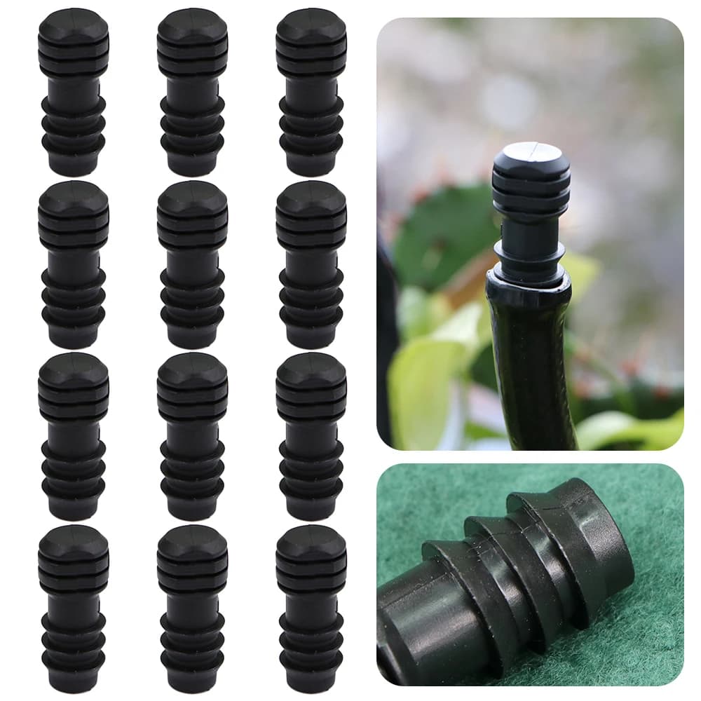 20 pcs 16mm barbed tube End Cape Plugs garden hose Micro irrigation system water pipe dripping connector Spray irrigation accessories