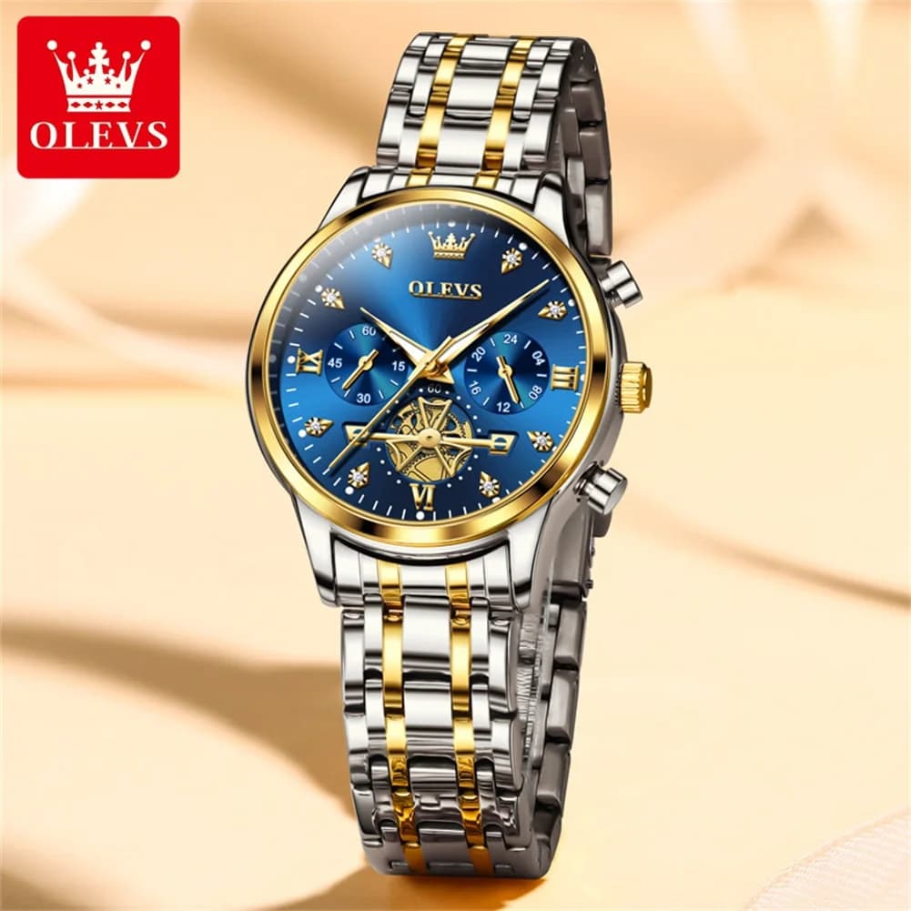 OLEVS 2897 Orologio da Donna Elegante Orologio al Quarzo Impermeabile Luminoso per Donna Fidanzata Regalo per Innamorati Originale 2026