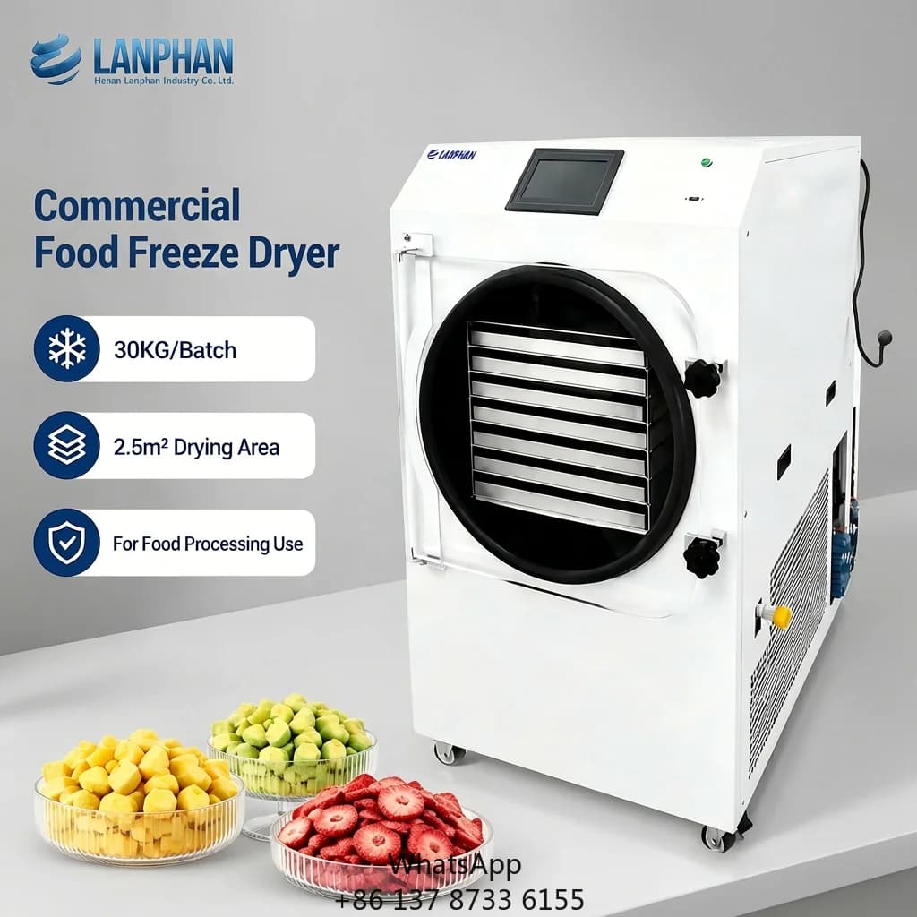 Food And Fruit Freeze Dryer HFD-25 7-Tray 2.5m² For Growing Freeze-Dried Snack Business